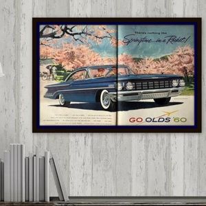 1960 OLDS Print Wall Art ManCave Garage Car Collector
